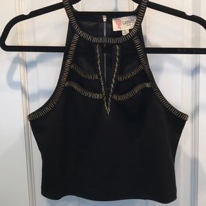 L’ATISTE crop top black, size small